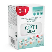 Optimeal Adult Cats Multi Taste №4 вологий корм для кішок асорті 85 г набір (3+1) 340 г