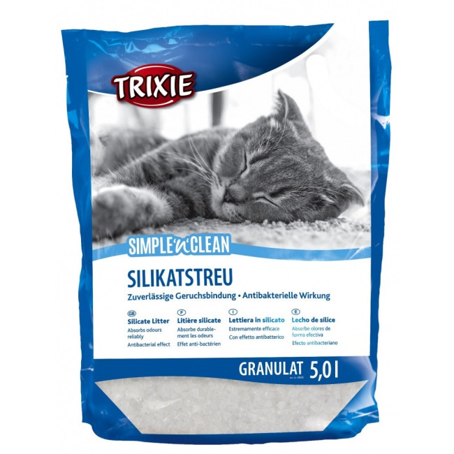 Наповнювач Trixie Simple'n'Clean Silicate Litter для кішок силікагелевий, 5 л (4026)