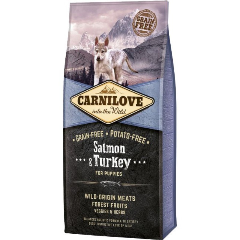 Carnilove Puppy Salmon Turkey для цуценят з лососем та індичкою 12 кг