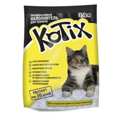 Наполнитель силикагелевый Kotix (Котикс) для кошачьего туалета 3.8 л