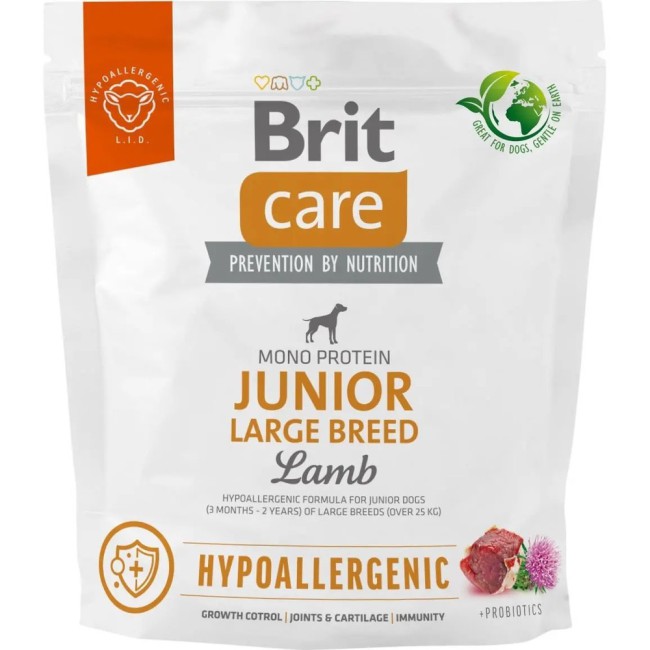 Brit Care Hypoallergenic Junior Large Lamb гіпоалергенний 1 кг сухий корм для цуценят з ягням
