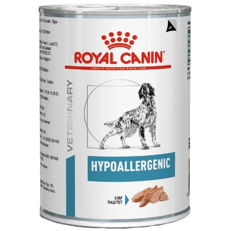 Royal Canin Hypoallergenic Cans 12х400 г вологий корм для собак при харчовій алергії