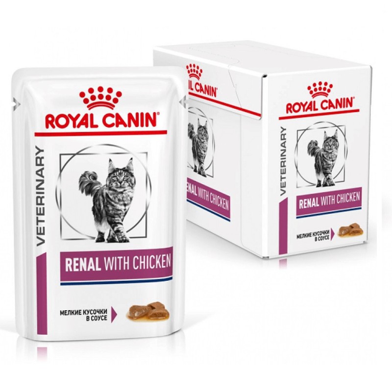 Royal Canin Renal 12х85 г Chicken вологий корм для кішок з куркою при нирковій недостатності