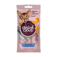 Ласощі Delickcious (Делішес) Creamy Snacks Sardine Pampkin для котів з сардиною та гарбузом 4шт.*15г