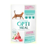 Optimeal Lamb Sensitive с ягненком для кошек с чувствительным пищеварением 12х85 г