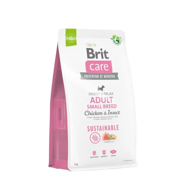 Brit Care Sustainable Adult Small Breed Chicken and Insect 1 кг сухой корм с курицей