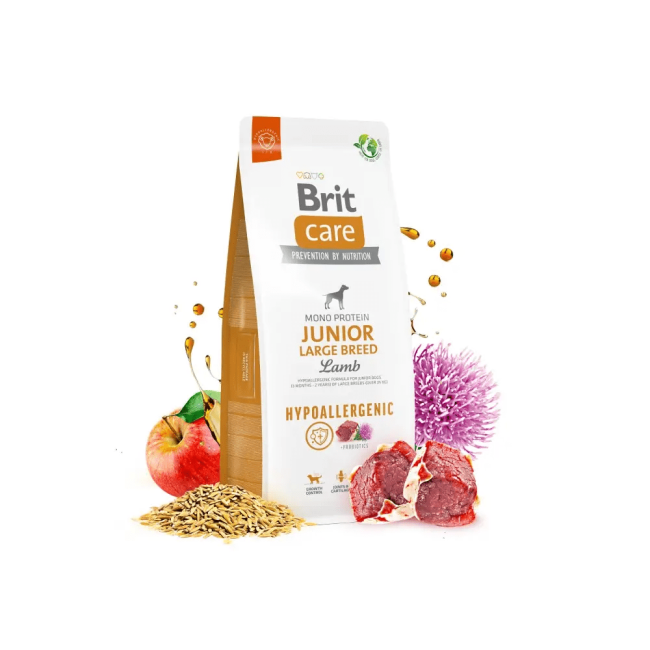 Brit Care Hypoallergenic Junior Large Lamb 12 кг сухий гіпоалергенний корм для цуценят великих порід з ягнятком