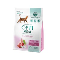 Optimeal Lamb Sensitive 200 г сухой корм для кошек с чувствительным пищеварением, с ягненком