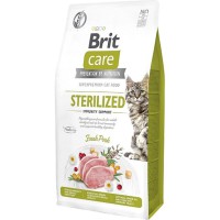 Brit Care GF Sterilised Immunity Support Pork 400 г сухой корм для стерилизованных кошек со свининой
