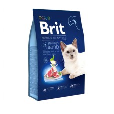 Brit Premium Sterilised Lamb 8 кг сухий корм для стерилізованих кішок з ягнятком