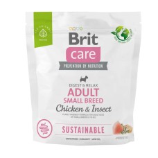 Brit Care Sustainable Adult Small Breed Chicken and Insect 1 кг сухий корм з куркою