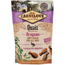 Ласощі Carnilove Dog Semi Moist Snack Quail with Oregano для собак для здорового травлення з перепелом та орегано 200 г  (111375)