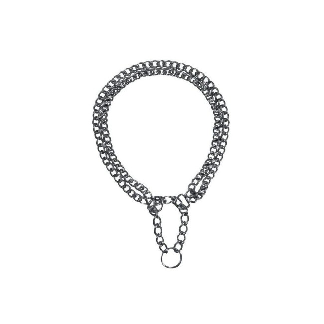 Ошейник Trixie Semi-Choke Chain для собак двухрядный хромированный 2 мм, 35 см