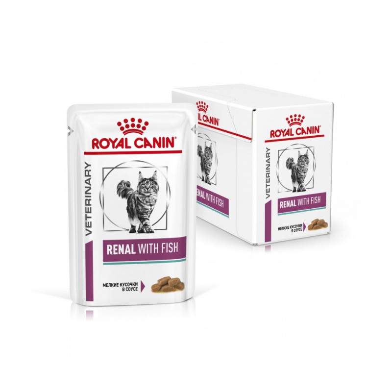 Royal Canin Renal Feline Fish Pouches 12х85 г вологий корм з рибою для кішок з нирковою недостатністю