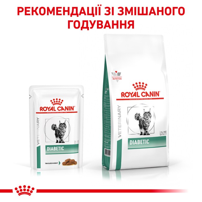 Royal Canin Diabetic Pouches 12х85 г вологий корм для котів при діабеті в соусі