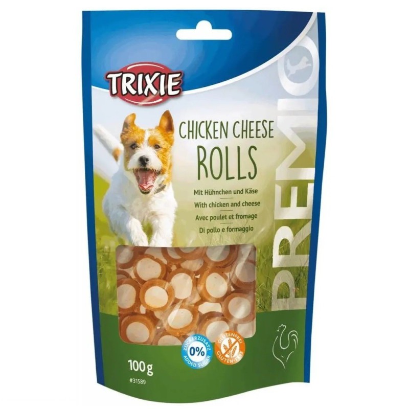 Ласощі для собак Trixie PREMIO Chicken Cheese Roll, 100 г (31589)