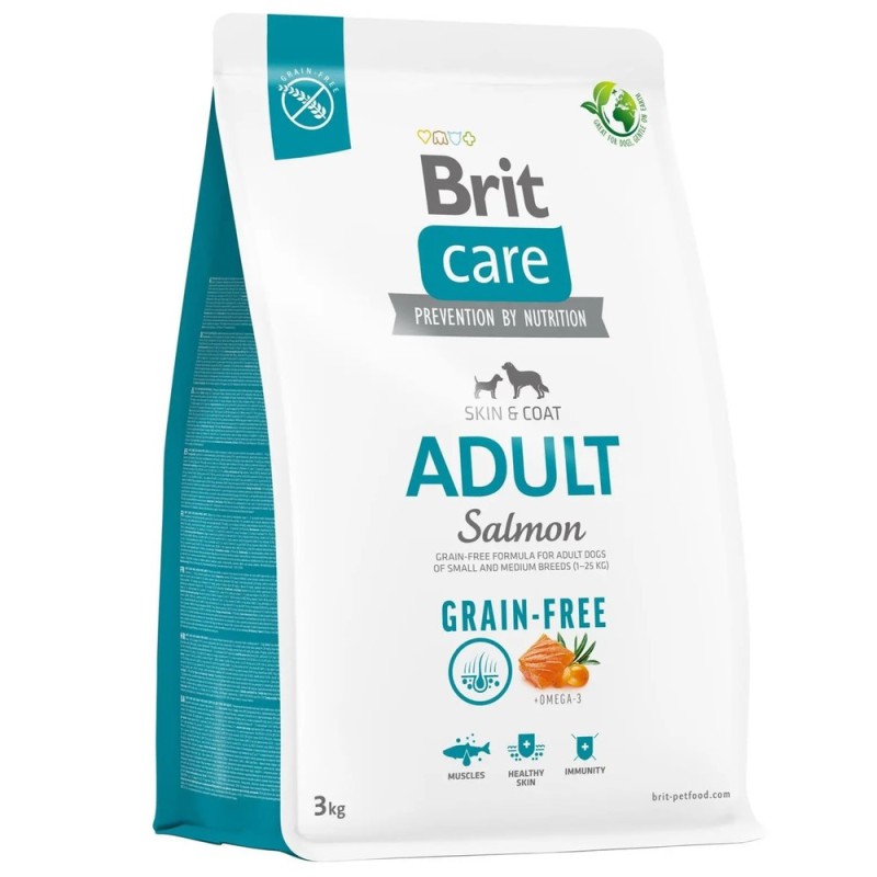 Brit Care Dog Grain-free Adult Salmon 1 кг сухий корм для собак малих та середніх порід з лососем
