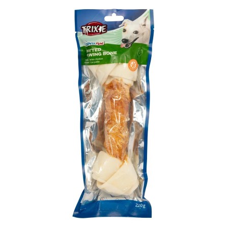 Ласощі для собак Trixie Кістка для чищення зубів Denta Fun з куркою, 25 см, 1 шт., 220 г (31320_1шт)