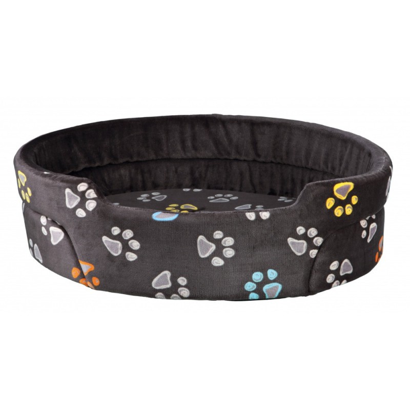 Лежак Trixie Jimmy для собак з лапками пінопластова підкладка сіро-коричневий плюш 65х55 см