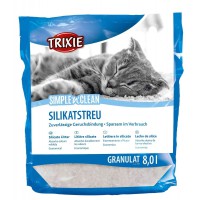 Наполнитель для кошек Trixie Simple'n'Clean Silicate Litter силикагелевый, 8 л