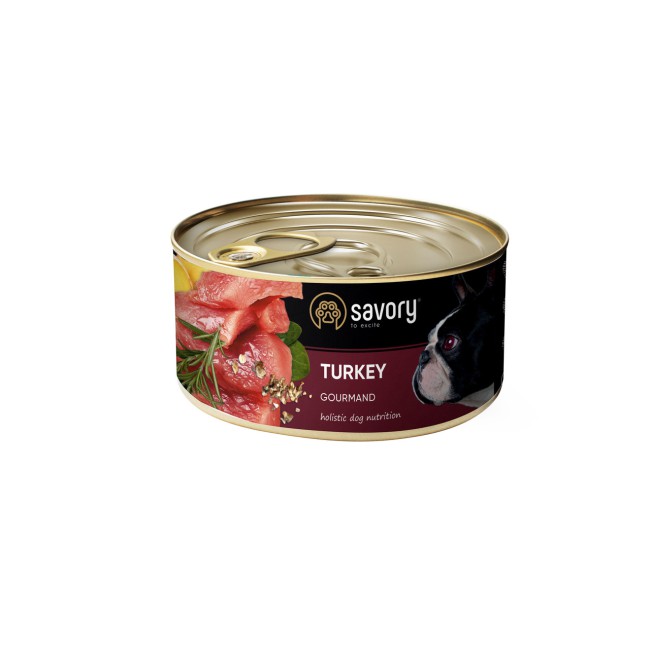 Savory Dog Gourmand Turkey для собак з індичкою 200 г