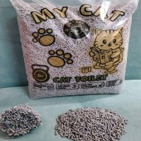 Наповнювач для котячого туалету My Cat кукурудзяно-соєвий наповнювач, лаванда 3 кг
