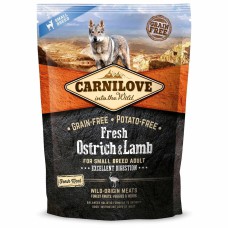 Carnilove Small Breed Ostrich Lamb 1.5 кг сухий корм для собак малих порід з м'ясом страуса та ягняти