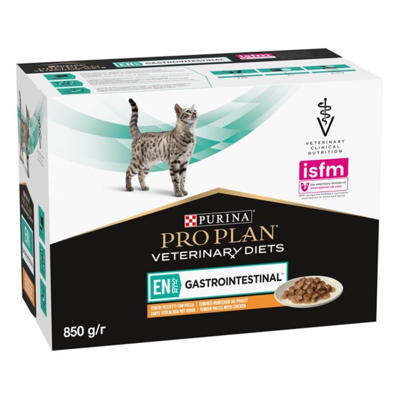Purina Veterinary Diets EN Gastrointestinal Feline 80 г вологий корм у підливі з куркою для кішок при порушенні травлення