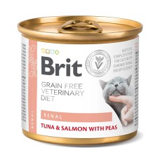 Brit Veterinary Diet Renal Cat Cans 200 г вологий корм для кішок при нирковій недостатності