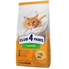 Клуб 4 Лапи Premium Chicken 7+ котів від 7 років з куркою 14 кг