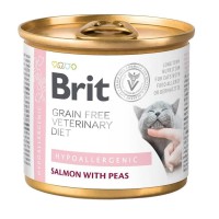Brit Veterinary Diet Hypoallergenic Cat Cans 200 г вологий корм для кішок з харчовою алергією