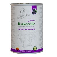 Baskerville Super Premium Kalb Mit Brombeeren вологий корм телятина та ожина для цуценят 800 г