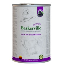 Baskerville Super Premium Kalb Mit Brombeeren вологий корм телятина та ожина для цуценят 800 г