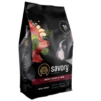 Savory Small Breed Turkey Lamb 1 кг сухий корм для собак малих порід з індичкою та ягням