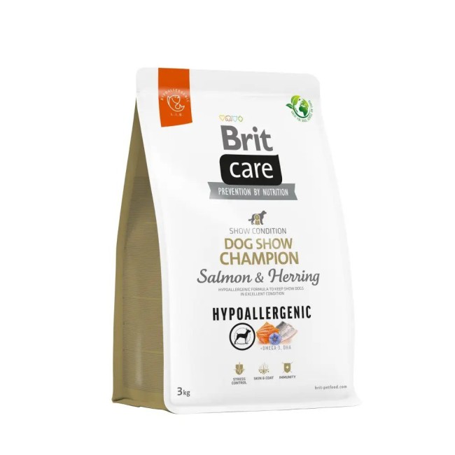 Brit Care Dog Hypoallergenic Dog Show Champion Salmon 3 кг сухой корм для выставочных собак