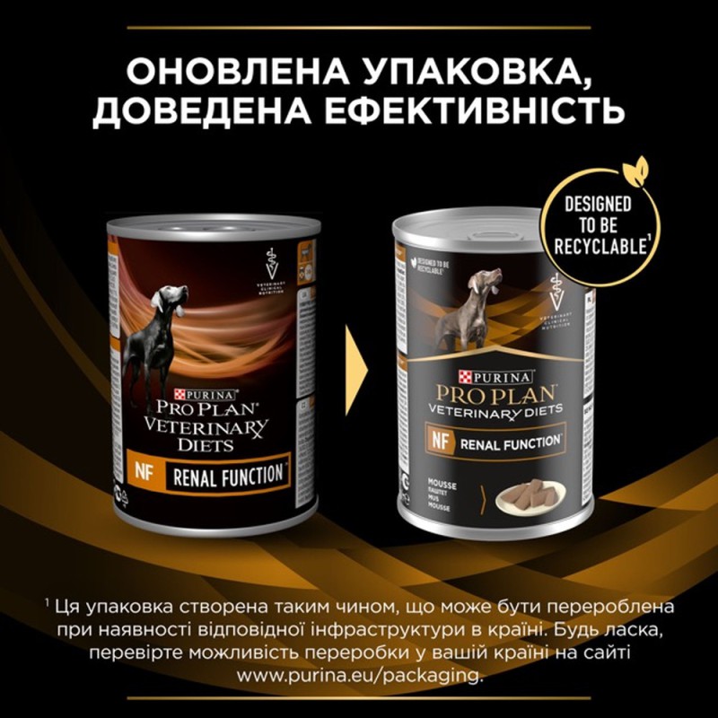Purina Veterinary Diets NF Renal Function Canine 12х400 г вологий корм для собак при нирковій недостатності