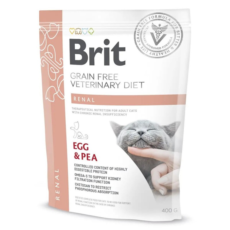 Brit Veterinary Diet Cat Renal 400 г сухий корм для кішок з нирковою недостатністю