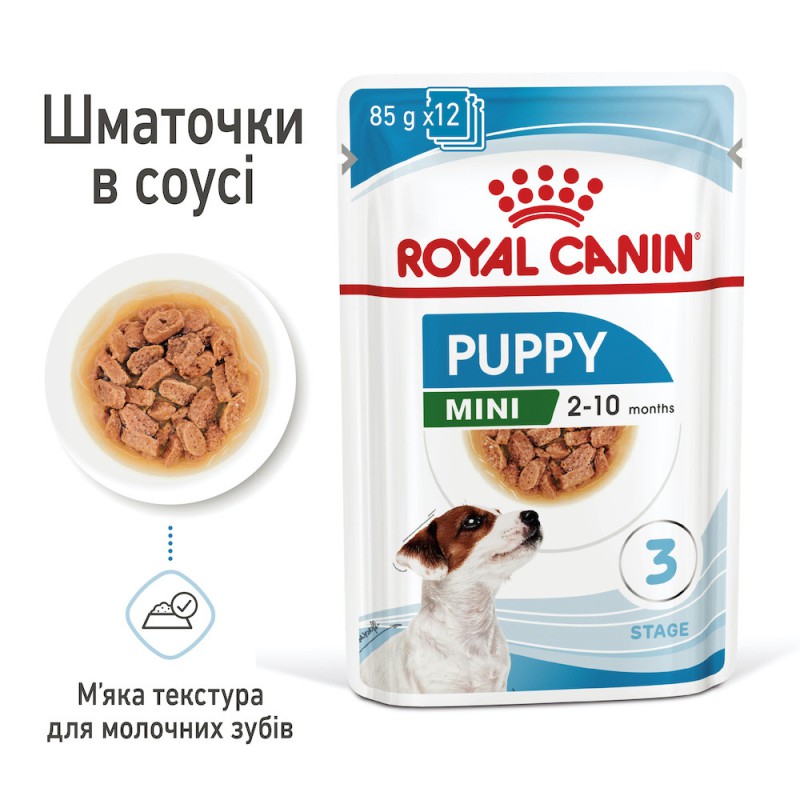 Royal Canin Mini Puppy 12х85 г вологий корм для цуценят дрібних порід у соусі
