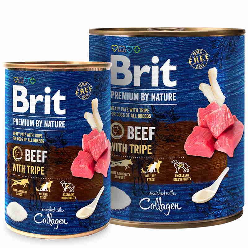 Brit Premium by Nature Beef 400 г вологий корм з яловичиною та рубцем для собак