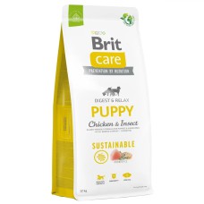 Brit Care Dog Sustainable Puppy Chicken 12 кг сухий корм для цуценят з куркою та комахами