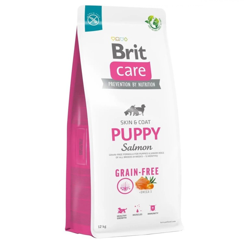 Brit Care Grain-free Puppy Salmon 12 кг сухий корм для цуценят з лососем
