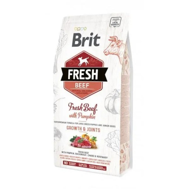 Brit Fresh Beef Pumpkin Puppy Large 2.5 кг сухий корм для цуценят великих порід з яловичиною