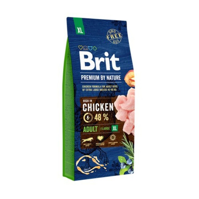 Brit Premium Adult XL 3 кг сухий корм для собак великих та гігантських порід з куркою