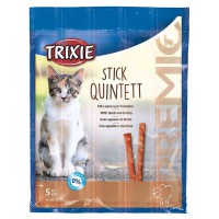 Ласощі Trixie Premio Stick Quintett для котів з ягнятком та індичкою, 5 шт