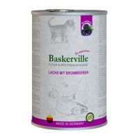 Baskerville Super Premium Lachs Mit Brombeeren вологий корм лосось з ожиною для кошенят 400 г