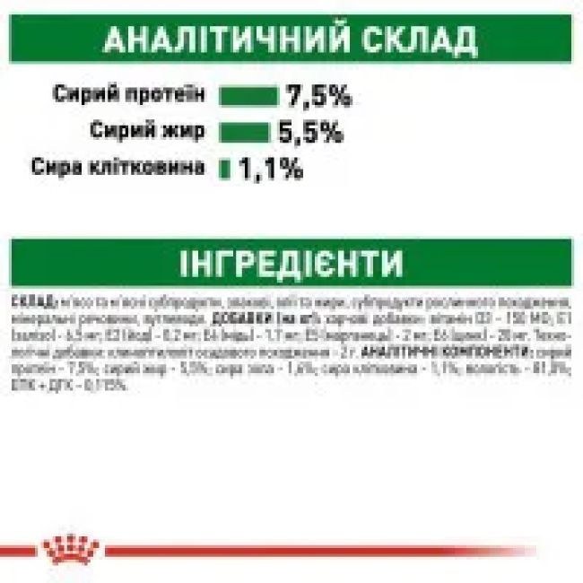 Royal Canin Xsmall Puppy 12х85 г вологий корм для цуценят дрібних порід у віці від 2 до 10 місяців у соусі