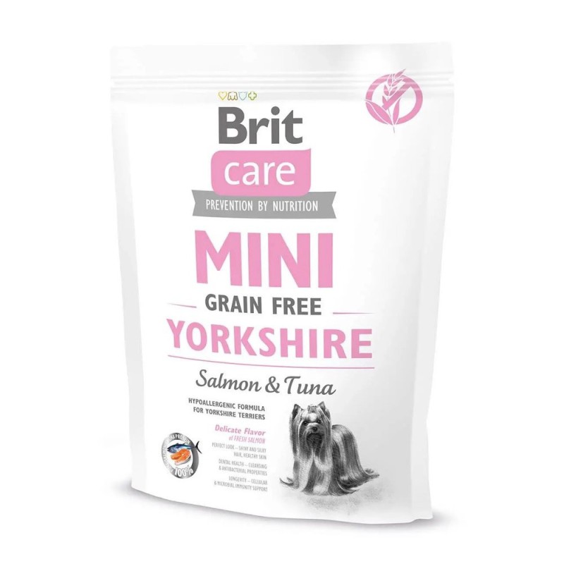 Brit Care Grain Free Yorkshire 400 г сухий корм для собак з лососем та тунцем