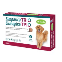 Сімпарика Тріо, для собак, від бліх та кліщів від 20,1-40 кг (1таб)