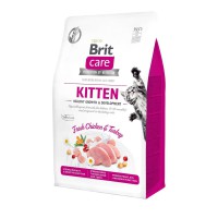 Brit Care GF Kitten Growth & Development 2 кг сухой корм для котят с курицей и индейкой