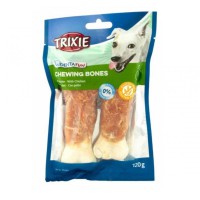 Ласощі для собак Trixie Кістка для чищення зубів Denta Fun з куркою, 17 см, 1 шт., 140 г (31344_1шт)